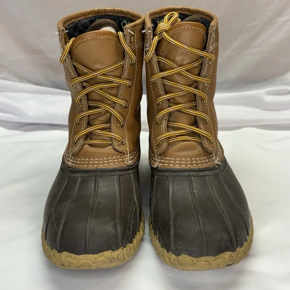 VTG LL Bean Duck Boots Men 10 M Gore-Tex Leather USA Insulate Hunting Waterproof